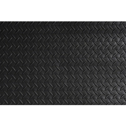 Crown Mats & Matting Anti-Fatigue Mat, 2'x3', Industrial Deck Plate, Black