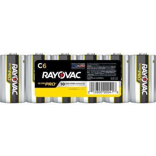 Rayovac Corporation Batteries, Alkaline, C, 1.5V,6/PK, 6/PK