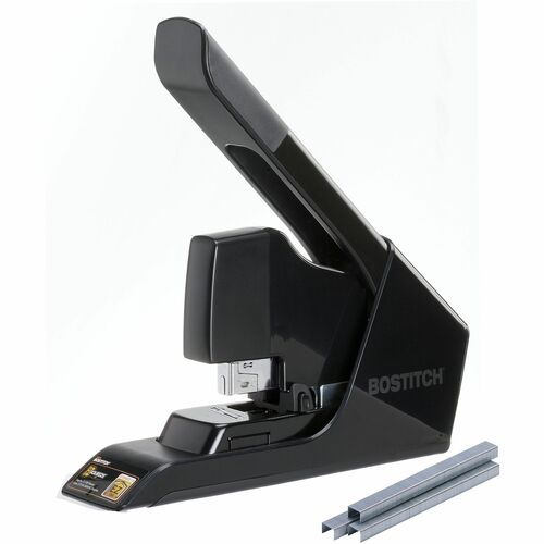 Bostitch (Stanley Bostitch) Stapler, Heavy-Duty, w/Staples, 130Sht Cap, Black