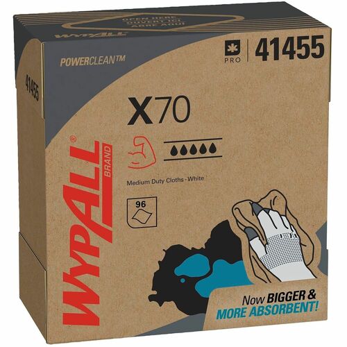 Kimberly-Clark Professional Wypall X70 Wipers, Pop-Up Box, 96/Box, WE