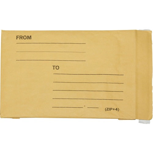 SKILCRAFT Cushioned Mailer,No.0,Self-Adhesive,6"x10",200/PK,Kraft