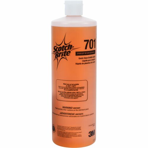 3M Cleaner, f/Griddles,Liquid,1 Quart Bottle,Orange