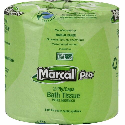 Marcal Paper Mills, Inc Bathroom Tissue, 2-Ply, 240 Sht/RL, 48 RL/CT, White