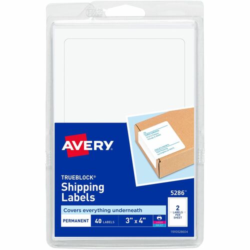 Avery Shipping Labels, Laser/Inkjet, 3"x4", 40/PK, 18PK/CT, WE