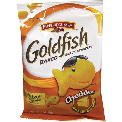 Campbell's Baked Goldfish Crackers, 1.5oz., 72/CT, Cheddar