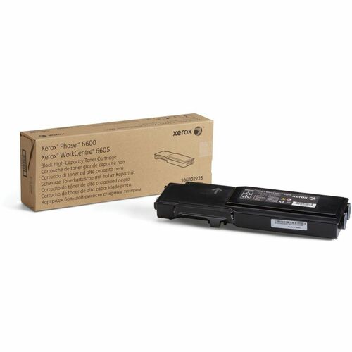 Xerox Toner Cartridge, Ph6600/WC6605, 8000 Page Yield, BK