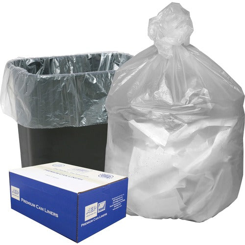 Webster Hi-Density Can Liners, 16gal., 24"x33", 1000/CT, Natural