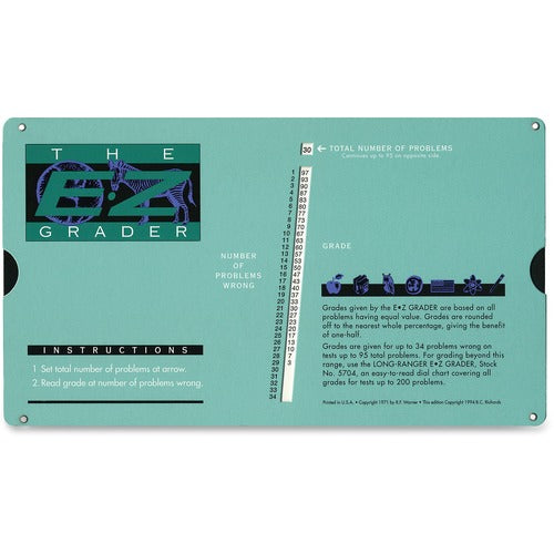 Advantus Corp. E-Z Grader Chart, Green