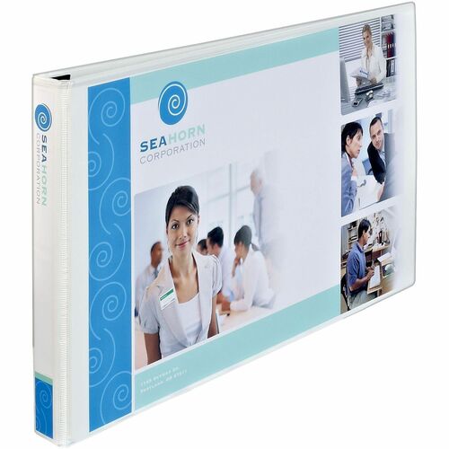 Avery View Binder, Slant Ring, 1" Cap, 11"x17", White