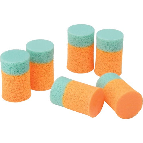 SKILCRAFT Earplugs, Foam, 200 Pair/BX, Orange/Green