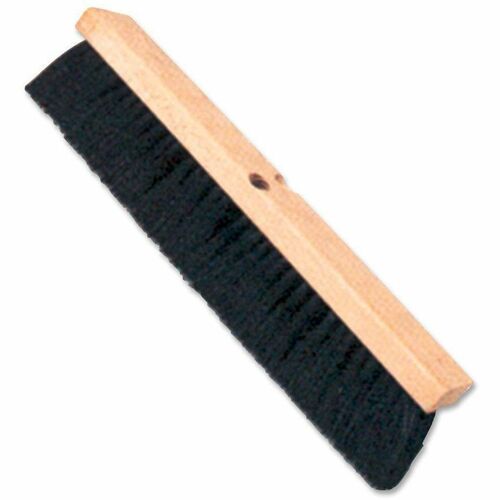 SKILCRAFT Floor Sweeping Brush, Semi-Soft, 18", Black Bristles