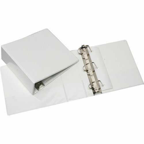 SKILCRAFT View Binder, Slant D-Ring, 3" Capacity, Letter-size, White