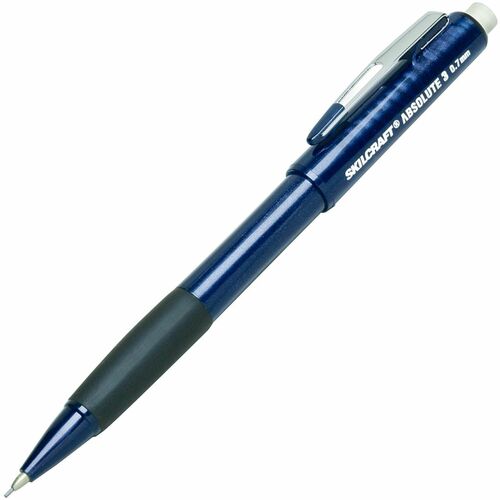 SKILCRAFT Mechanical Pencil, Push/Twist,No. 2, .7mm, 6/PK, Pearl BE