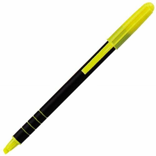 SKILCRAFT Highlighters, Pocket, Chisel Tip,FL Yellow