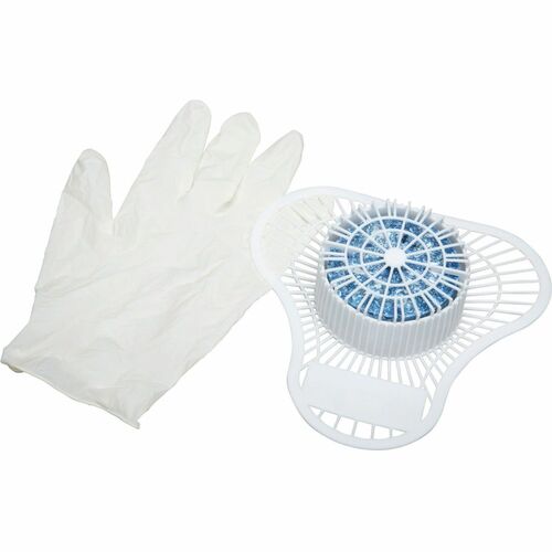 SKILCRAFT Urinal Screen Kit,Fresh Breeze Deodorant Block,1 Glove,12/CT