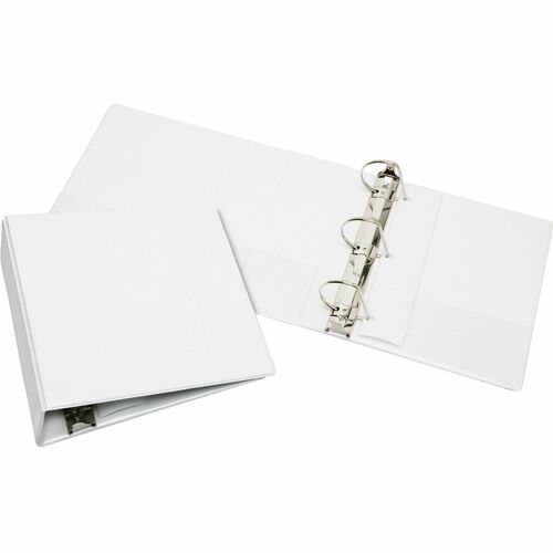 SKILCRAFT View Binder, Slant D-Ring, 4" Capacity, Letter-size, White