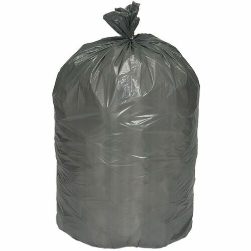 SKILCRAFT Trash Can Liners, 60 Gal Cap.,1.1mil, 38"x58", 100/BX, Gray