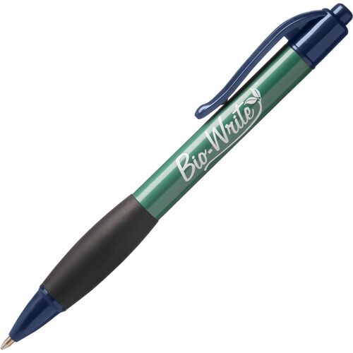 SKILCRAFT Ballpoint Pen,Rubber Grip,Retractable,Fine,1 Dozen,BE Ink
