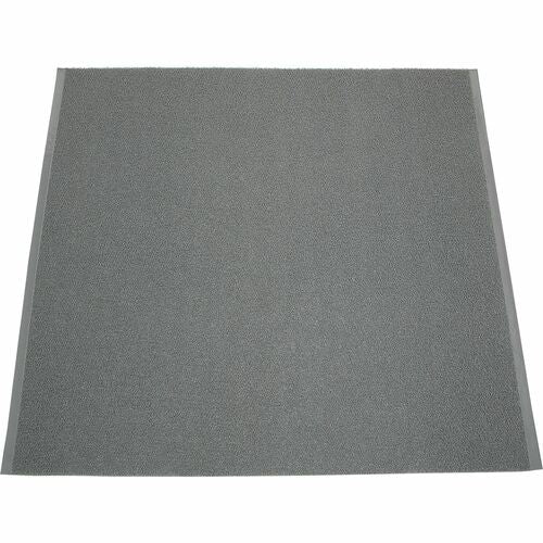 SKILCRAFT Scraper/Wiper Mat, Medium Duty, 4'x6', 1/2" Thick, Gray