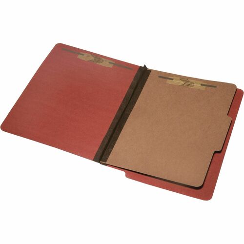 SKILCRAFT Classification Folder, End-Tab, 4-Part,1-Div, Ltr,10/BX, RD