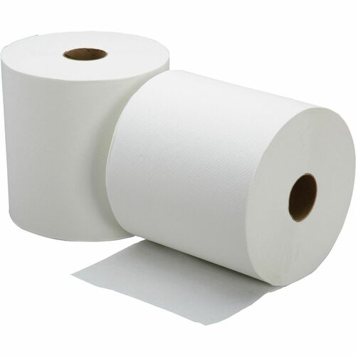 SKILCRAFT Paper Towel, Hardwound,Nonperforation,8"x800',6/CT,White