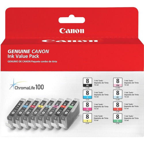 Canon Ink Tank Multipack, PIXMA Pro9000, 8/PK, AST