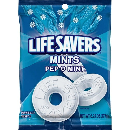 Mars, Inc Life Savers Mints, Pep-O-Mint, 6.25oz Bag