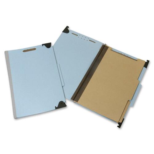 SKILCRAFT Hanging File Folder,25pt,1" Cap,Lgl,2-Div,6-Sec,5/BX,LBE