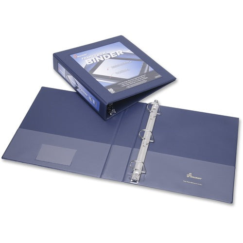 SKILCRAFT View Binder,Framed,D-Ring,1-1/2" Capacity,Blue
