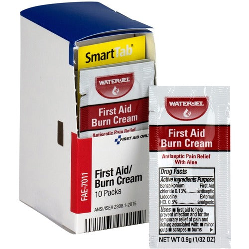 First Aid Only, Inc First Aid Burn Cream, 10/BX, White-FAOFAE7011