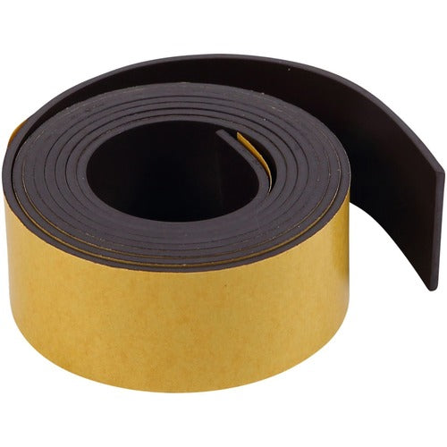 Bi-silque Magnetic Adhesive Roll, 1"x4', Black