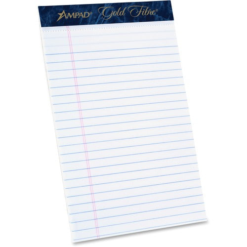 Tops Perforated Pads, Med. Rule,50 Shts,5"x8",1 DZ,White