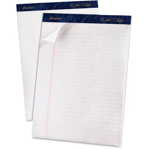 Tops Perforated Pads,Wide Rule,50 Shts,8-1/2"x11-3/4", WE