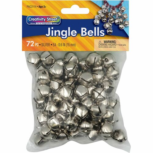 Pacon Jingle Bells, 5/8", 72/BG, Silver