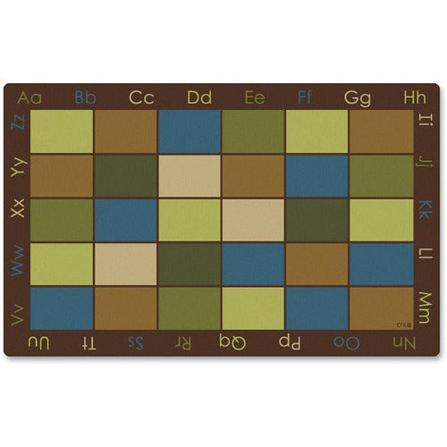 Carpets for Kids Natures Colors Seating Area Rug, 7'6"x12', Nat/Multi