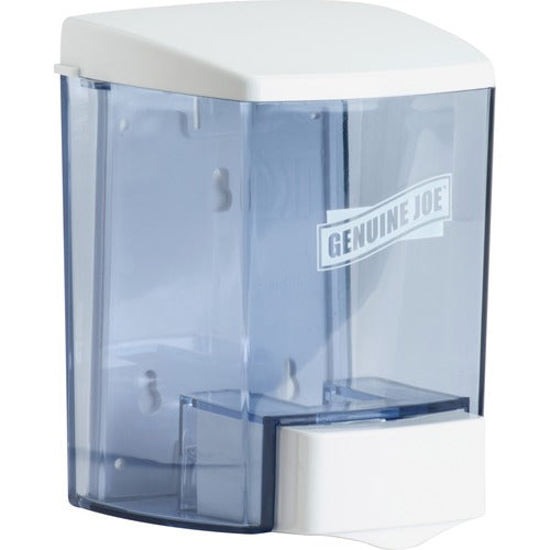 Genuine Joe Dispenser, Liquid Soap/Lotion, Bulk Fill, 30oz, Clear-GJO29425