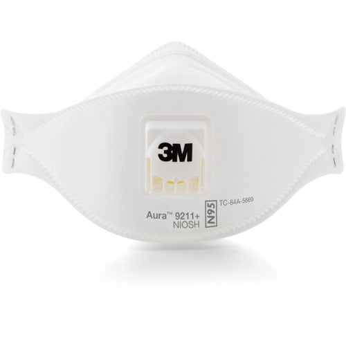 3M Particulate Respirator, N95, Standard SZ, 10/BX, White