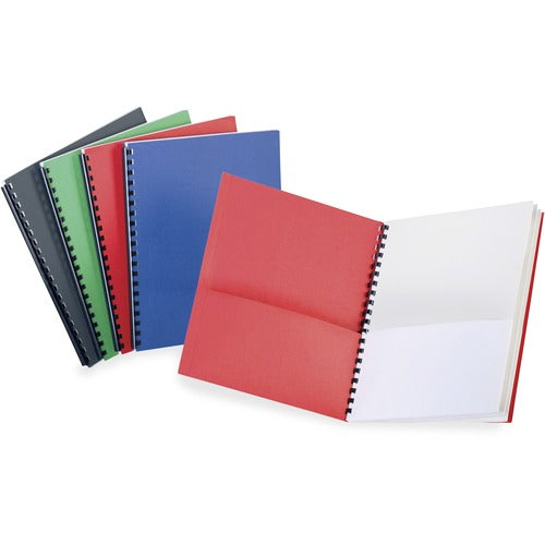 Oxford Embossed Leatherette Organizer, 8-Pckt, LTR, Assorted