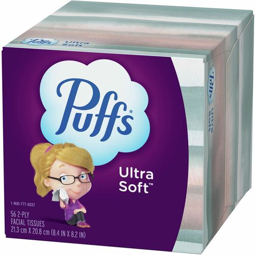 Procter & Gamble Commercial Facial Tissue,2-Ply,Ultra Soft,8-2/5"x8-1/5",56/BX,WE