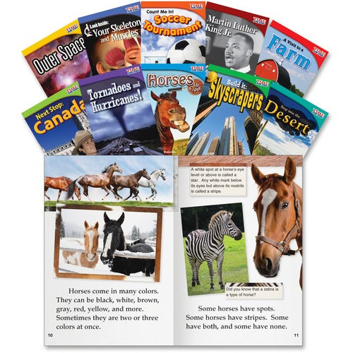 Shell Education Teacher Created Materials Time For Kids Book Set 2, Informational Text, Gr 2, 10/ST