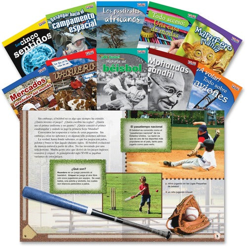 Shell Education Teacher Created Materials Time For Kids Book Set 1, Spanish, Gr 3, 10/ST