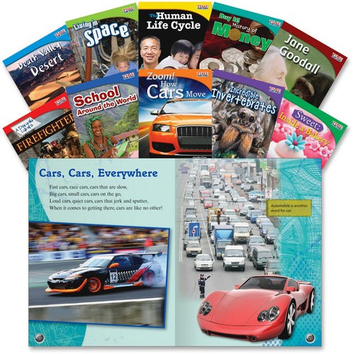 Shell Education Teacher Created Materials Time For Kids Book Set 3, Informational Text, Gr 3, 10/ST