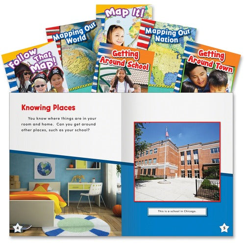 Shell Education Teacher Created Materials Social Studies Books, Lets Map It, Grade K-2, 6/ST