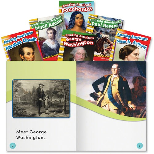 Shell Education Teacher Created Materials Social Studies Books, Amazing Americans, Grade K-2, 6/ST