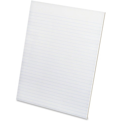 Tops Glue Top Pad,Narrow Rule,50 Shts/Pad,8-1/2"x11",12/PK,White
