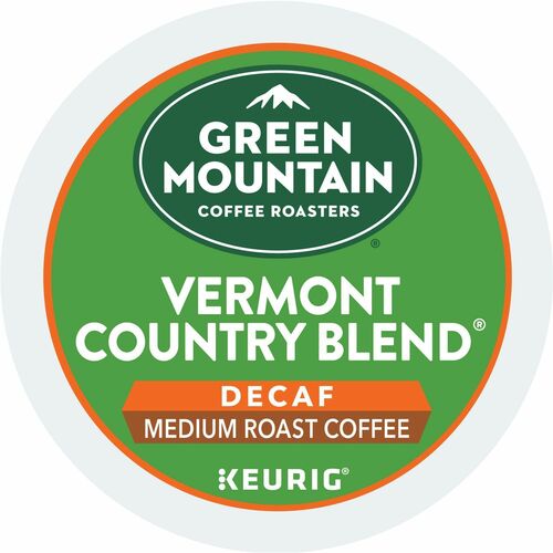 Green Mountain Coffee,Decaf,Vermont Country,Medium Roast,K-Cup,24/BX,4BX/CT-GMT7602CT