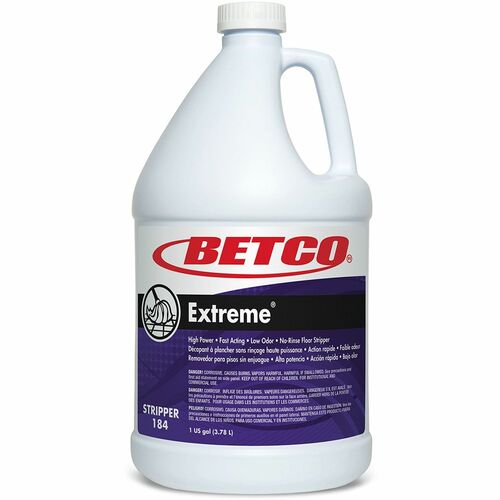 Betco Corporation Floor Stripper, Concentrated, Lemon Scent, 5 Gal, 4/CT, GN