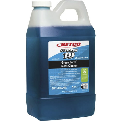 Betco Corporation Cleaner, f/Glass&Hard Surfaces, Conc, 2 L, Blue