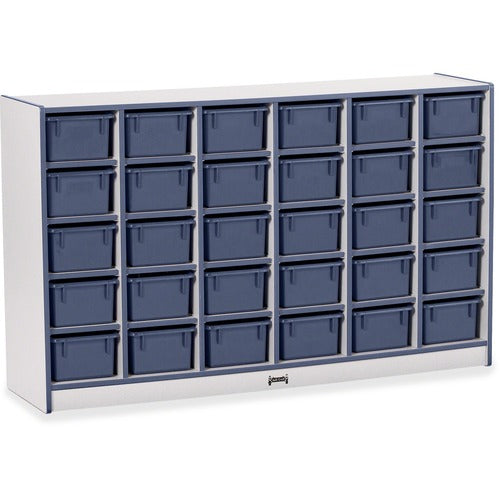 Jonti-Craft, Inc. Cubbie Storage Unit,w/30 Bins,29.5"x48"x15",NY Edge/Trays