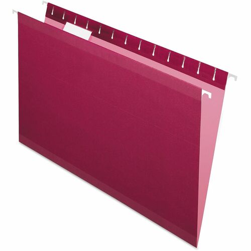 Pendaflex Hanging Folder, 1/5 Tab Cut, Legal, 25/BX, Burgundy